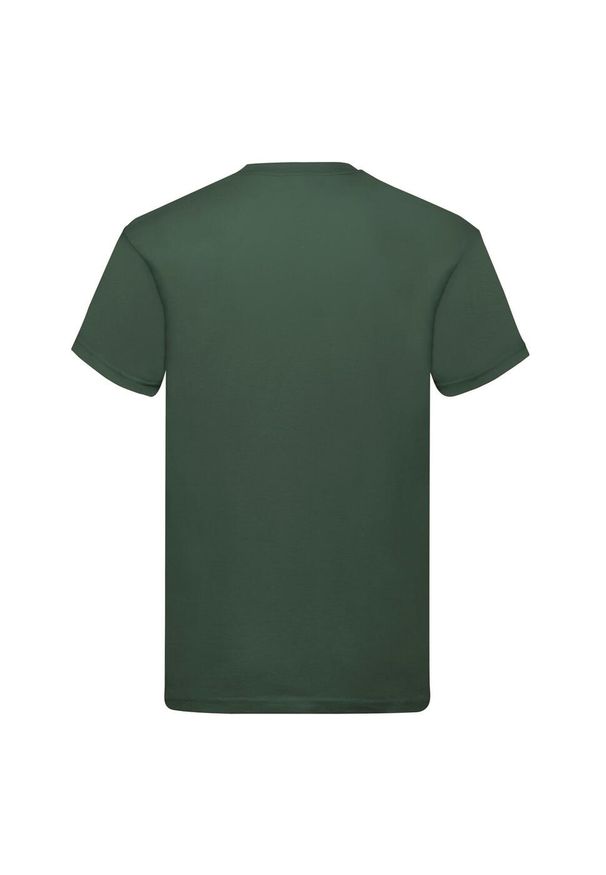 FRUIT OF THE LOOM - Oryginalna Bawełniana Koszulka Unisex Dla Dorosłych. Kolor: zielony. Materiał: bawełna. Sport: turystyka piesza