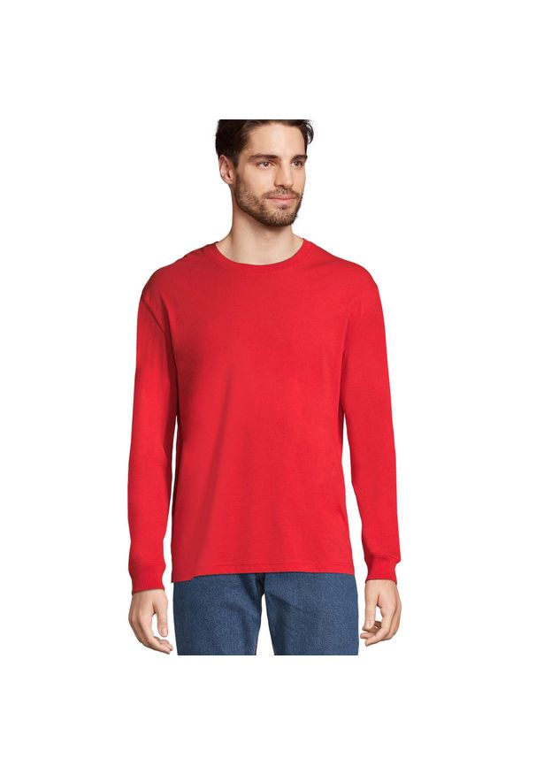 SOL'S - Koszulka Z Długim Rękawem Unisex Pioneer Dla Dorosłych. Kolor: czerwony. Długość rękawa: długi rękaw. Długość: długie