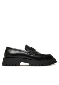 Guess Loafersy FMTGOR LEA14 Czarny. Kolor: czarny. Materiał: skóra