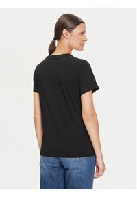 Guess Jeans T-Shirt W4YI13 J1314 Czarny Regular Fit. Kolor: czarny. Materiał: bawełna