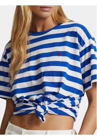 Polo Ralph Lauren T-Shirt Rl Str Prl T 211924295001 Niebieski Regular Fit. Typ kołnierza: polo. Kolor: niebieski. Materiał: bawełna #5