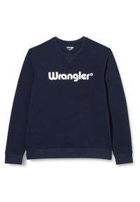 Wrangler - MESKA BLUZA WRANGLER LOGO CREW SWEAT NAVY 112350539 #9