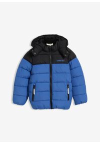 bonprix - Hydrofobowa zimowa kurtka pikowana na ciepłej podszewce. Kolor: niebieski. Sezon: zima #1