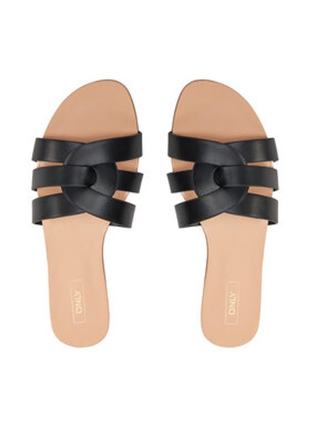 ONLY Shoes Klapki Onlfeli-4 15319426 Czarny. Kolor: czarny. Materiał: skóra