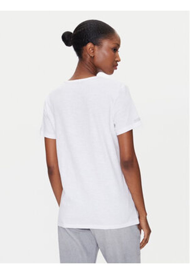 Olsen T-Shirt 11105057 Biały Regular Fit. Kolor: biały. Materiał: bawełna