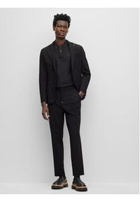 BOSS - Boss Spodnie materiałowe 50498126 Czarny Relaxed Fit. Kolor: czarny. Materiał: materiał, syntetyk #2