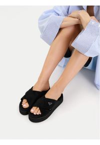 Roxy Klapki CWBEOB-HY22031-2 Czarny. Kolor: czarny. Materiał: materiał #1