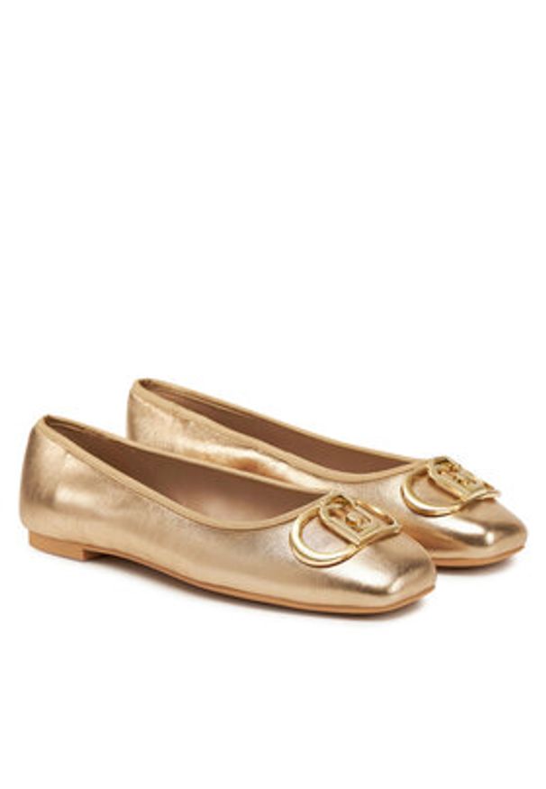 Liu Jo Baleriny Dafne 04 SA5033 PX186 Złoty. Kolor: złoty. Materiał: skóra