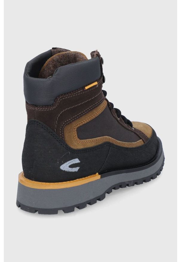 Camel Active Buty wysokie męskie kolor brązowy. Nosek buta: okrągły. Zapięcie: sznurówki. Kolor: brązowy. Materiał: guma. Szerokość cholewki: normalna