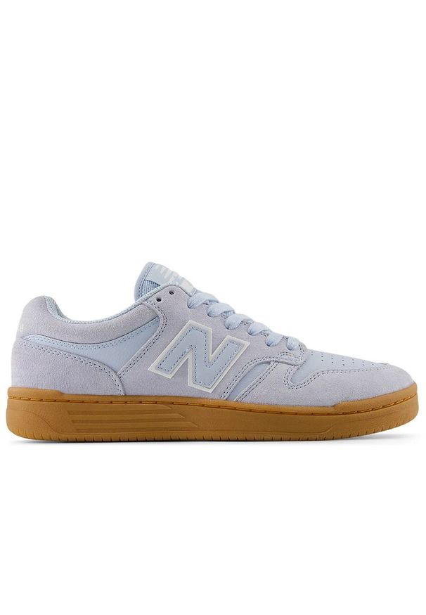 Buty unisex New Balance Numeric UN480BBG - niebieskie. Kolor: niebieski. Materiał: zamsz, materiał, skóra, guma, syntetyk. Szerokość cholewki: normalna. Sport: bieganie