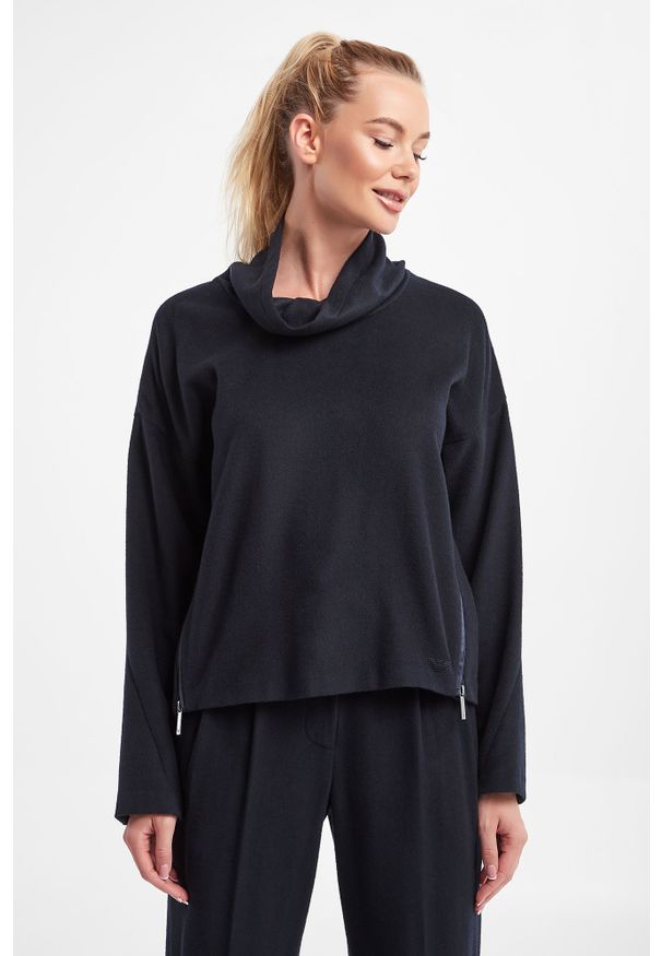 Emporio Armani - Sweter wełniany EMPORIO ARMANI. Typ kołnierza: golf. Materiał: wełna, kaszmir