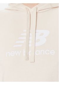 New Balance Bluza WT31533 Beżowy Relaxed Fit. Kolor: beżowy. Materiał: syntetyk