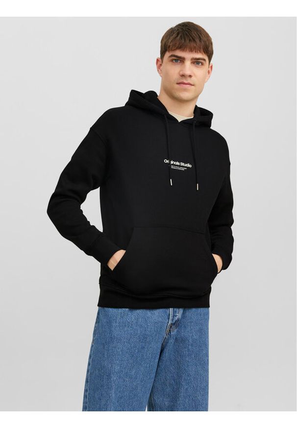 Jack & Jones Bluza Vesterbro 12241687 Czarny Relaxed Fit. Kolor: czarny. Materiał: syntetyk, bawełna