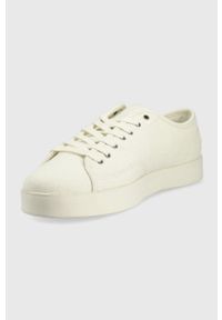 TOMMY HILFIGER - Tommy Hilfiger tenisówki męskie kolor beżowy. Nosek buta: okrągły. Zapięcie: sznurówki. Kolor: beżowy. Materiał: guma #4