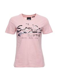 Koszulka turystyczna damska Superdry Photo Rose. Kolor: różowy. Materiał: bawełna #1