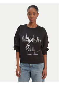 DKNY Bluza P5MOQCSC Czarny Regular Fit. Kolor: czarny. Materiał: syntetyk #1