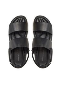 TOMMY HILFIGER - Tommy Hilfiger Sandały Premium Hilfiger Strappy Lh Sand FM0FM05356 Czarny. Kolor: czarny. Materiał: skóra