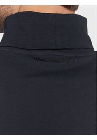 Karl Lagerfeld - KARL LAGERFELD Golf 755032 524226 Granatowy Regular Fit. Typ kołnierza: golf. Kolor: niebieski. Materiał: bawełna