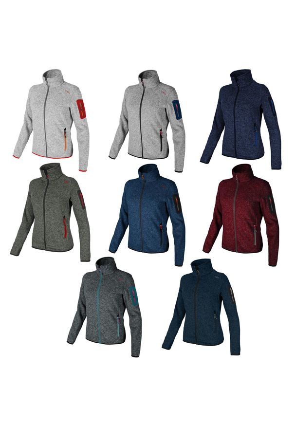 Damski polar CMP. Kolor: żółty. Materiał: polar. Sport: turystyka piesza