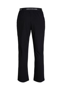 Jack & Jones - Jack&Jones Spodnie piżamowe 12238024 Czarny Regular Fit. Kolor: czarny. Materiał: bawełna, syntetyk
