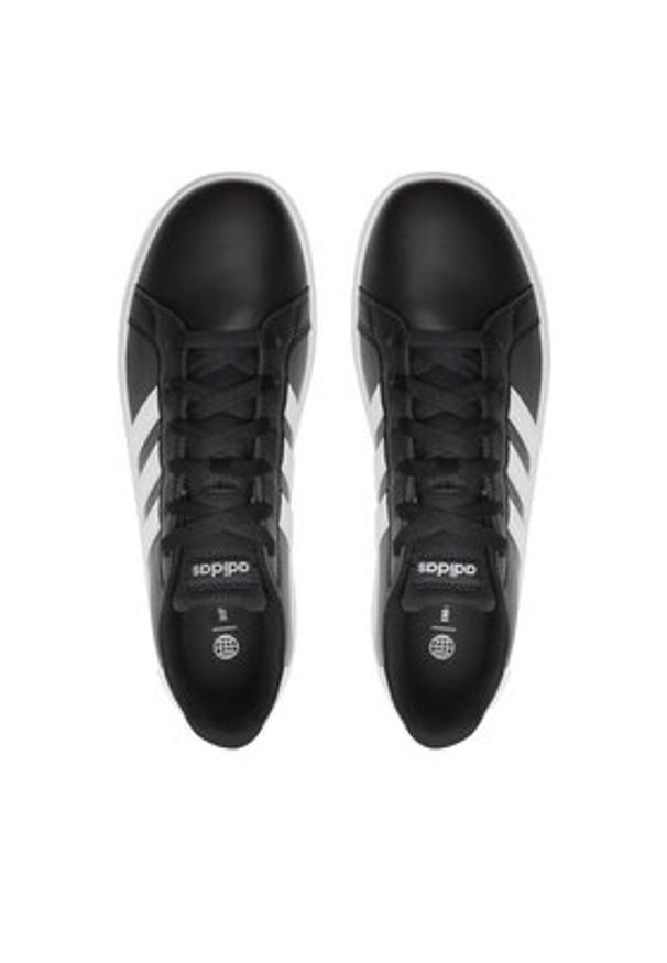 Adidas - adidas Sneakersy Grand Court GW6503 Czarny. Kolor: czarny. Materiał: syntetyk