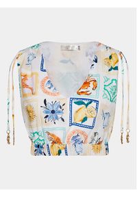 Seafolly Top Wish You Were Here 55177-TO Kolorowy Regular Fit. Materiał: bawełna. Wzór: kolorowy
