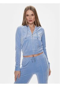 Juicy Couture Bluza Madison JCWA122001 Fioletowy Slim Fit. Kolor: fioletowy. Materiał: syntetyk