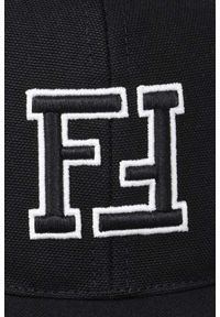Fendi - FENDI Czarna czapka z daszkiem FF. Kolor: czarny #4