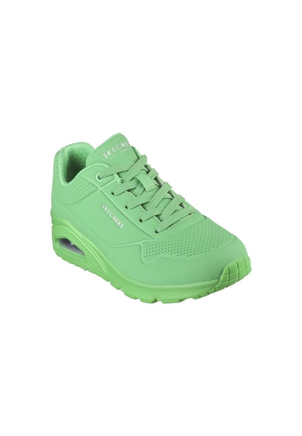 skechers - Buty do chodzenia damskie Skechers Unostand ON Air. Zapięcie: sznurówki. Kolor: zielony. Materiał: materiał, syntetyk. Szerokość cholewki: normalna. Model: Skechers Sport. Sport: turystyka piesza
