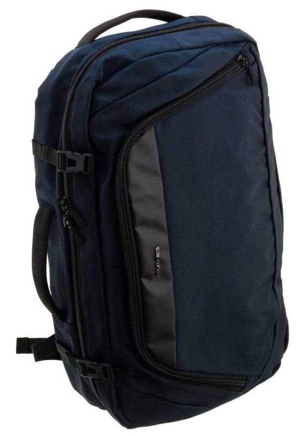 DAVID JONES - Plecak torba 2w1 David Jones granatowy [DH] PC-029 D.BLUE. Kolor: niebieski. Materiał: tkanina