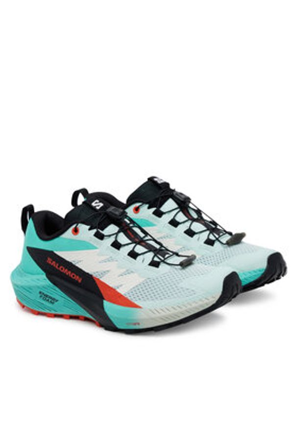 salomon - Salomon Buty do biegania Sense Ride 5 L47698300 Zielony. Kolor: zielony. Materiał: materiał