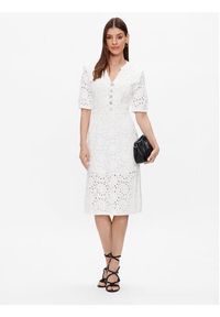 Bruuns Bazaar Sukienka codzienna Armeria Harisa BBW3333 Biały Regular Fit. Okazja: na co dzień. Kolor: biały. Materiał: bawełna. Typ sukienki: proste. Styl: casual