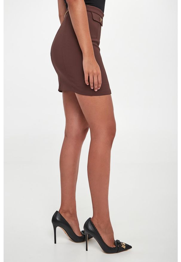 Elisabetta Franchi - Spódnica mini z krepy ELISABETTA FRANCHI