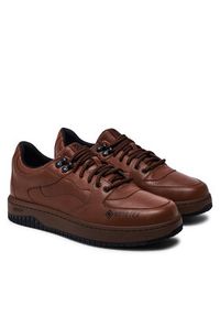 Hugo Sneakersy Kilian 50529889 Brązowy. Kolor: brązowy. Materiał: skóra #5