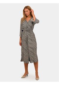 Kaffe Sukienka koszulowa Harper 10508190 Beżowy Regular Fit. Kolor: beżowy. Materiał: wiskoza. Typ sukienki: koszulowe #1
