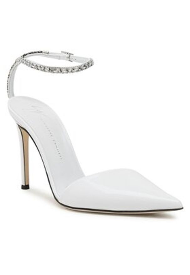 Giuseppe Zanotti Szpilki I250002 Biały. Kolor: biały. Materiał: skóra. Obcas: na szpilce