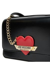 Love Moschino - LOVE MOSCHINO Torebka JC4139PP1LLM1000 Czarny. Kolor: czarny. Materiał: skórzane #5