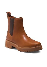 Timberland Sztyblety Carnaby Cool Basic Chlsea TB0A41E6F131 Brązowy. Kolor: brązowy. Materiał: skóra #4