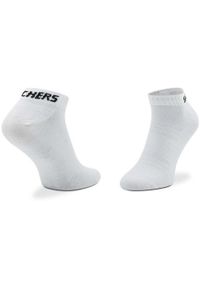 skechers - Skarpetki sportowe dla dorosłych 3PPK Mesh Ventilation Socks. Kolor: biały. Materiał: poliamid, bawełna, elastan, mesh. Sport: bieganie #2