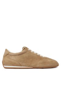 Stuart Weitzman Sneakersy Colton Sleek SN228 Beżowy. Kolor: beżowy. Materiał: skóra, zamsz #1