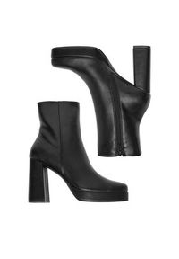 DeeZee Botki 24ST0155-1 Czarny. Kolor: czarny. Materiał: materiał #5