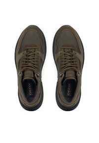 Geox Sneakersy U Sterrato B Abx U36F0B 022FF C3009 Khaki. Kolor: brązowy. Materiał: zamsz, skóra