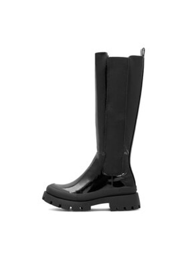 DeeZee Kozaki BRIGITTA WYL3497-7 Czarny. Kolor: czarny. Materiał: materiał
