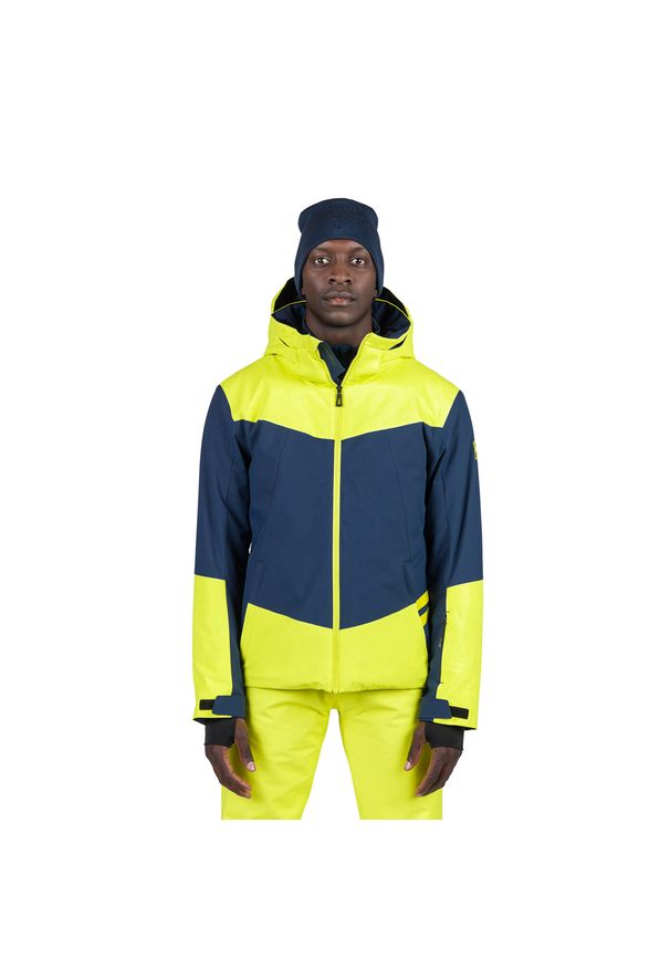 Kurtka narciarska męska Rossignol Wispile. Kolor: żółty. Sezon: zima. Styl: wakacyjny