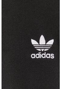 adidas Originals Bluza bawełniana kolor czarny z nadrukiem. Okazja: na co dzień. Kolor: czarny. Materiał: bawełna. Wzór: nadruk. Styl: casual