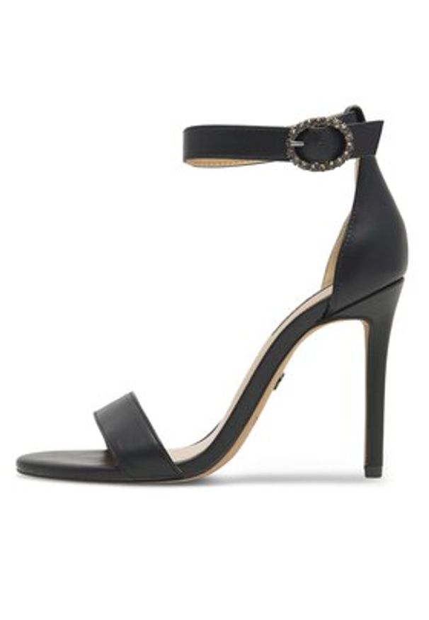 Nine West Sandały WFA2646-1 Czarny. Kolor: czarny. Materiał: skóra