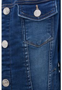 only - Only Kurtka jeansowa damska kolor granatowy przejściowa. Okazja: na co dzień. Kolor: niebieski. Materiał: jeans. Styl: casual #4