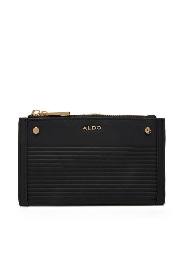 Aldo Duży Portfel Damski Babaeteriel 14076765 Czarny. Kolor: czarny. Materiał: skóra