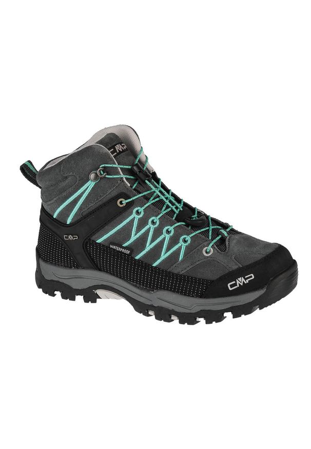 Buty trekkingowe dziewczęce, CMP Rigel Mid Kids. Kolor: szary