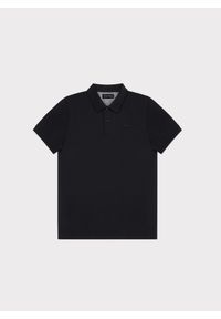 Pako Lorente - PAKO LORENTE – Czarny t-shirt polo. Typ kołnierza: polo. Kolor: czarny. Materiał: bawełna, elastan #4